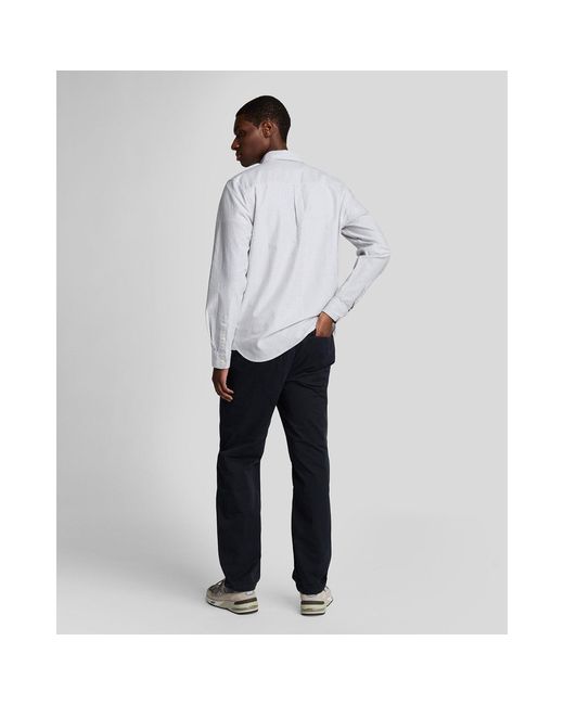 Lyle & Scott Blue Tapered Chinos for men