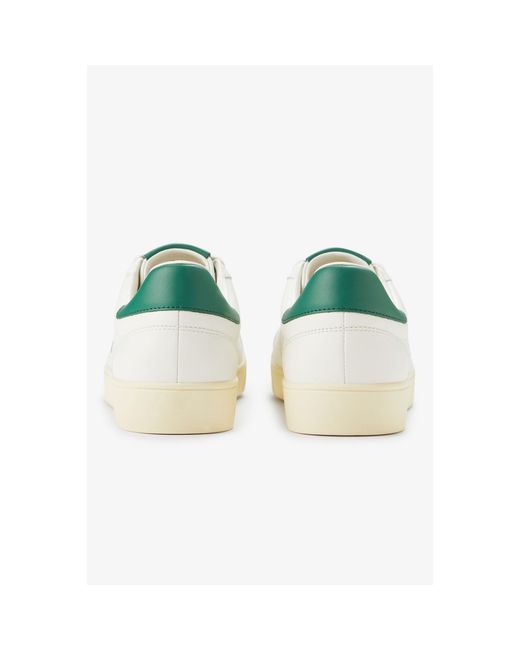 Fred Perry White Spencer Leather Low-Top Trainers for men
