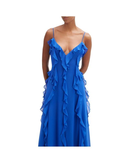 Bardot Blue Veris Strappy Maxi Dress