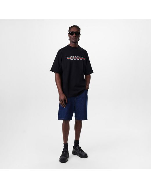Gucci Gray Logo Print Rectangle-Frame Sunglasses for men