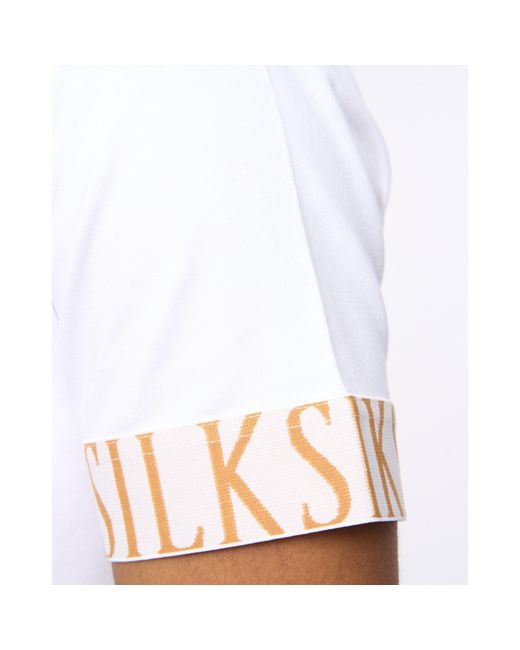Siksilk White T-Shirt for men