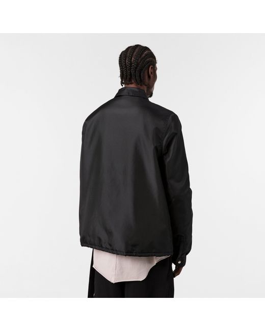 Rick Owens Black Structural Overshirt for men