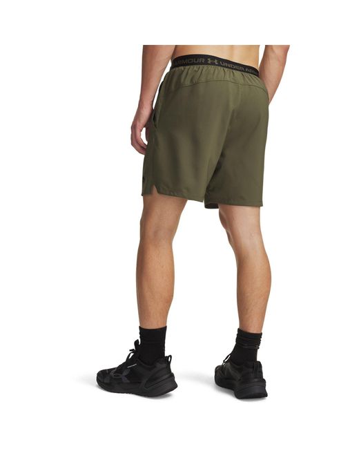Under Armour Green Ua Vanish Woven 6In Shorts for men