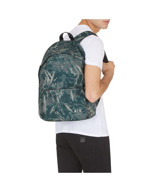 ARMANI EXCHANGE Green Backpack for men