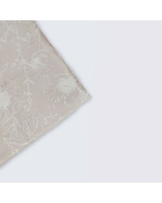 Twisted Tailor White Jasper Floral Tie And Hank for men