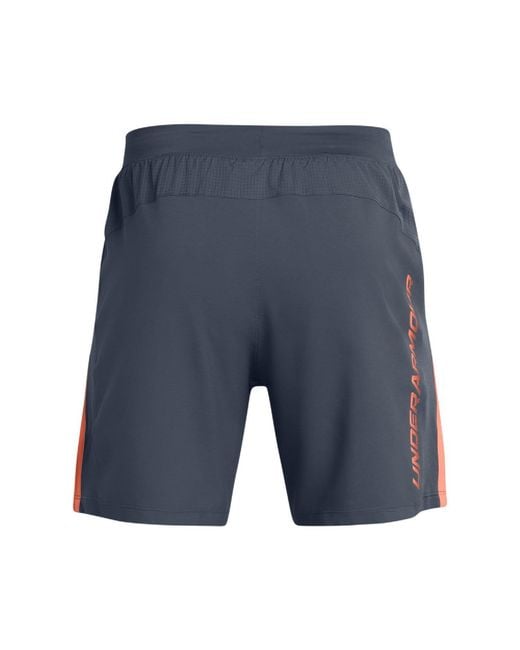 Under Armour Blue Launch Texture Shorts for men