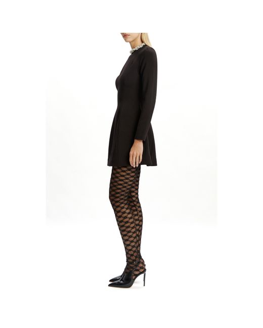 Bardot Black Delphi Long Sleeve Mini Dress