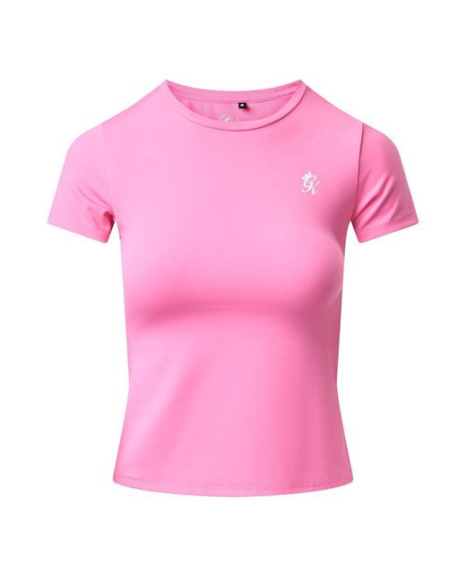 Gym King Pink 365 Cap Sleeve Tee