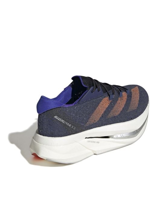 Adidas Blue Adizero Prime X 2.0 Strung Running Shoes for men