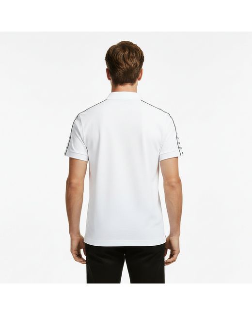Lacoste White Regular-Fit Stretch Mini Piqu¿ Polo Shirt for men