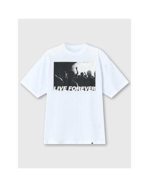 Pretty Green White Pg Live Forever Regular Fit T-Shirt for men
