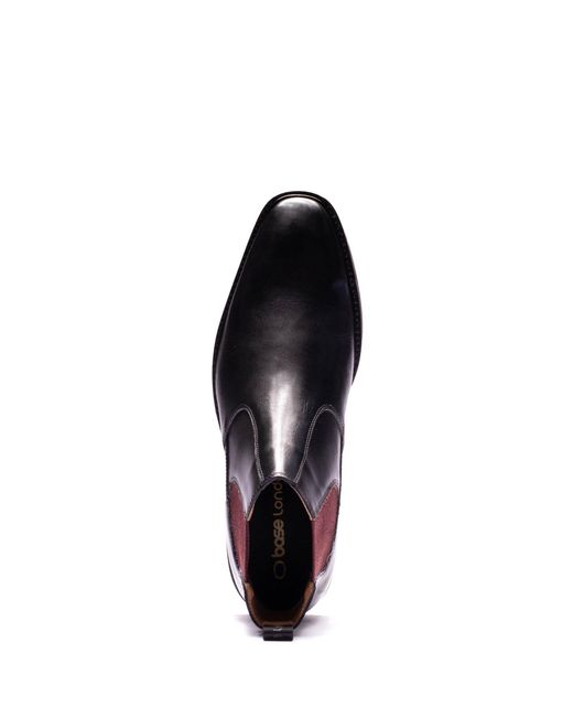 Base London Purple Kensington Chelsea Boot for men