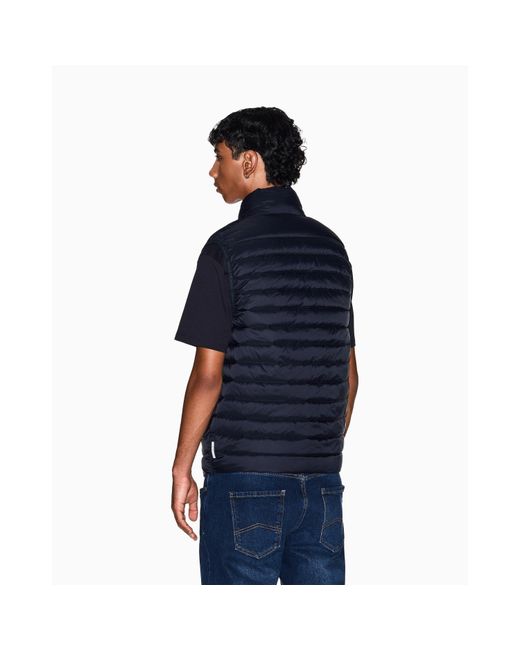 ARMANI EXCHANGE Blue Down Waistcoat for men