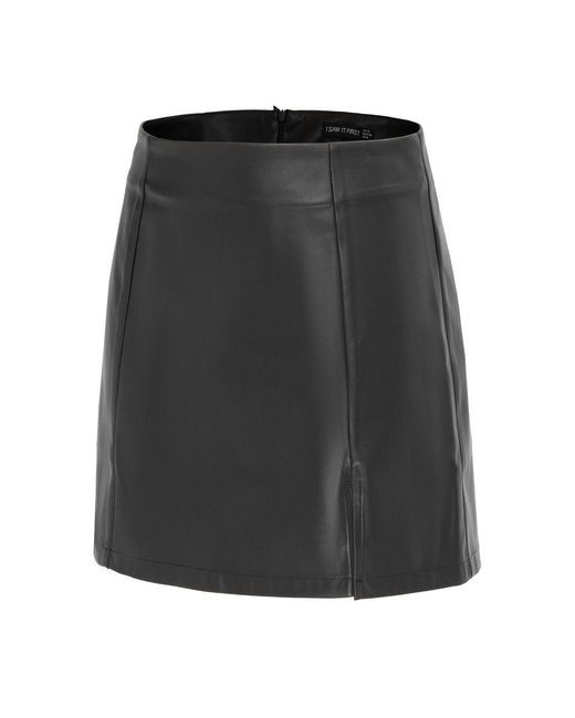 I Saw It First Black Pu Mini Skirt Ladies