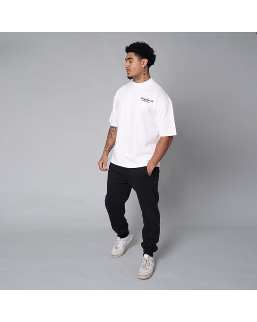 TELA CRUZ White Studio Tee Oversized T-Shirt for men
