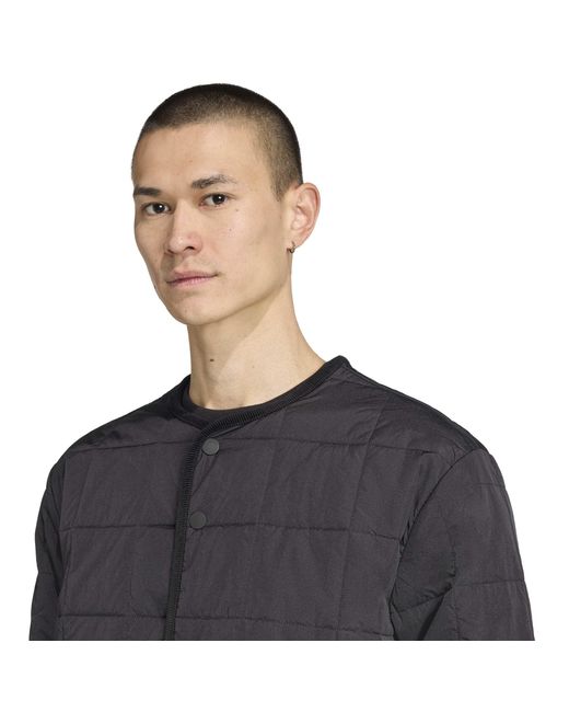 Adidas Black Quilted Jacket for men