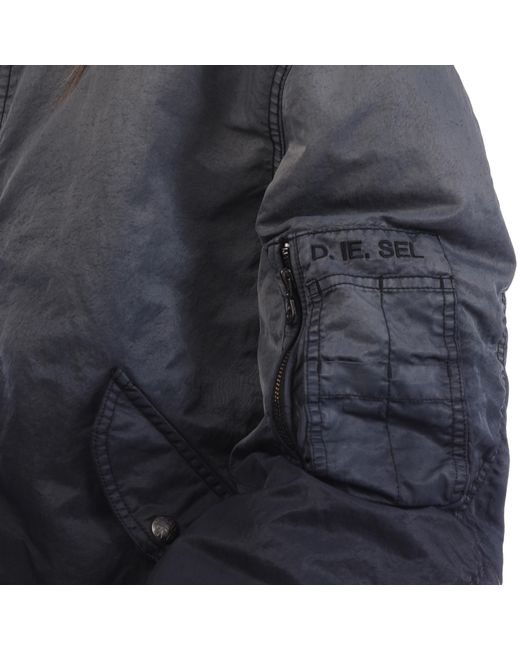 DIESEL Blue J-Common Bomber Jacket