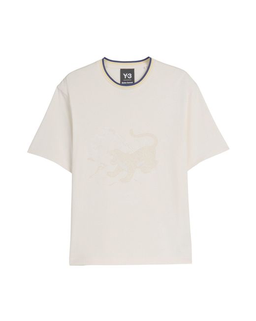Adidas Originals White By Wales Bonner X Y3 Graphic T-Shirt for men