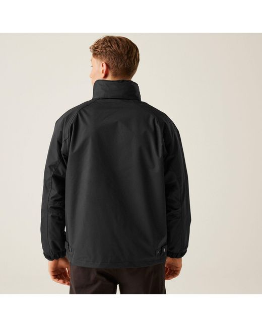 Regatta Gray Hudson Fleece Lined Waterproof Insulated Jac for men