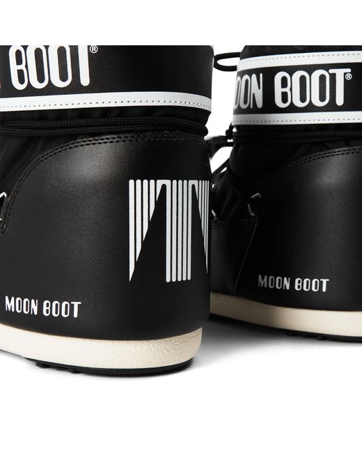 Moon Boot Black Icon Low Nylon Boots
