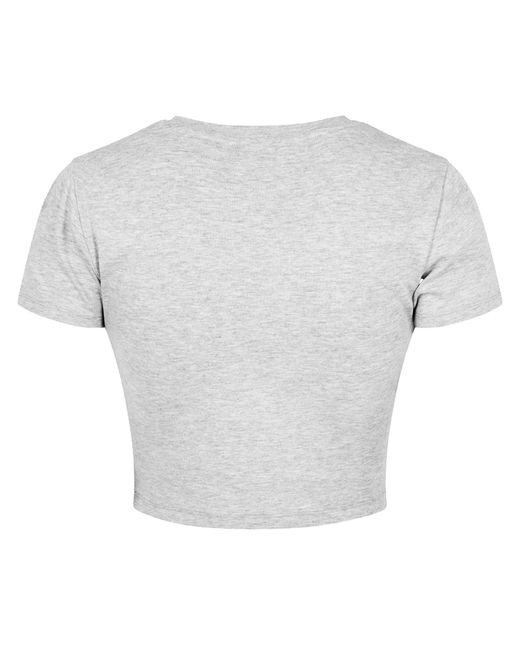 Jack Wills Gray Cropped Baby Tee Ladies