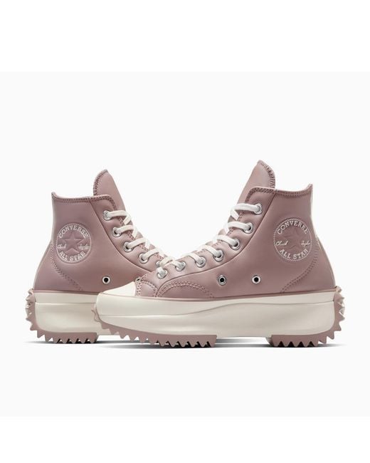 Converse Brown Run Star Hike Platform Trainers