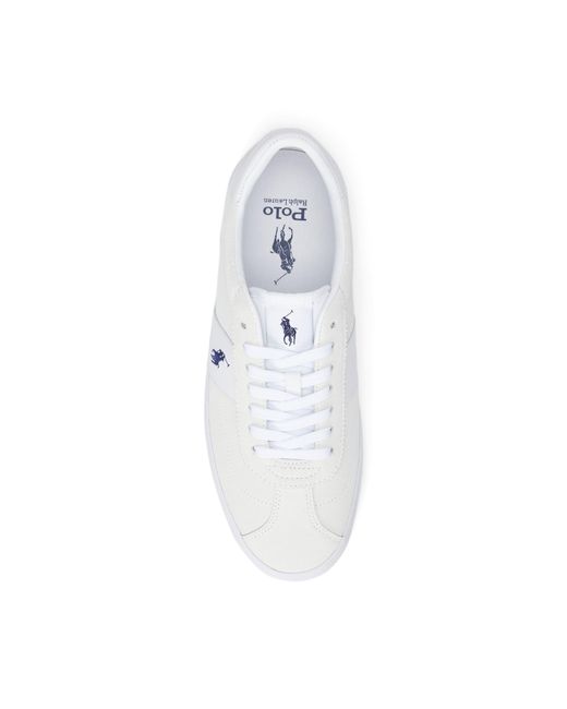 Polo Ralph Lauren White Court Vulc Low-Top Trainers for men