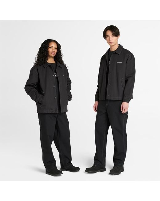 Timberland Black Coach Canvas Overshirt for men
