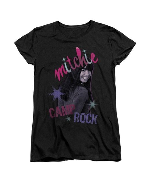 Disney Black Camp Rock Mitchie Airbrush Tee
