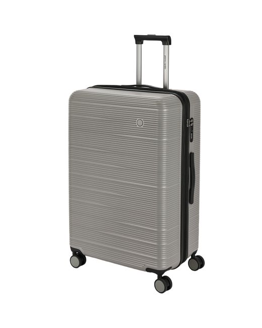 Pierre Cardin Gray Arles Expandable Suitcase Hard Shell 4 Wheel