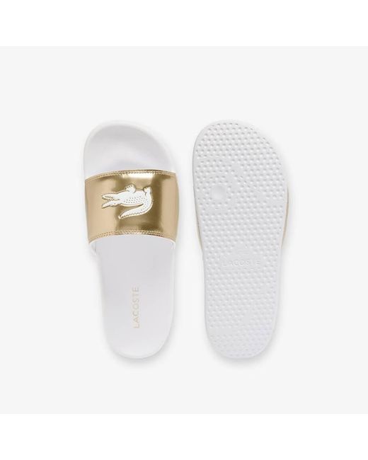 Lacoste Metallic Serve Sliders