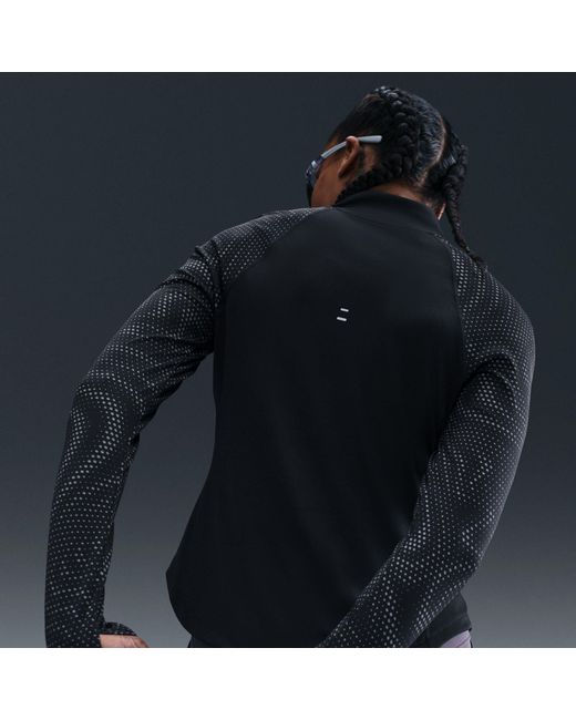 Nike Black T Flash Long Sleeve Running T-Shirt