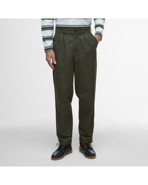 Barbour Green Cole Trousers for men