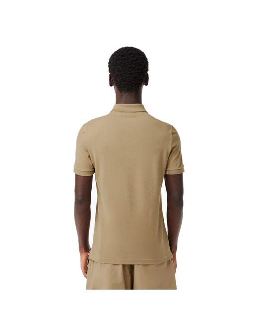 Lacoste Natural Short Sleeve Logo Polo Shirt for men