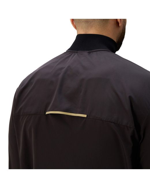 Canterbury Black Tempo+ Breakdown Contact Quarter-Zip Long Sleeve Performance Rugby Jacket for men