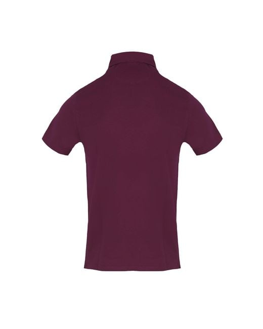 Aquascutum Purple Polo Short Sleeve Polo Shirt for men