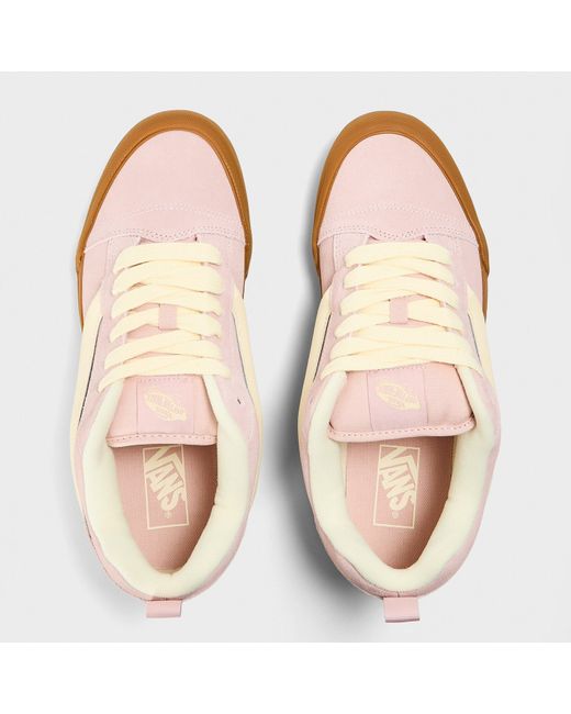 Vans Brown Adults Knu Skool Gum Canvas Trainers