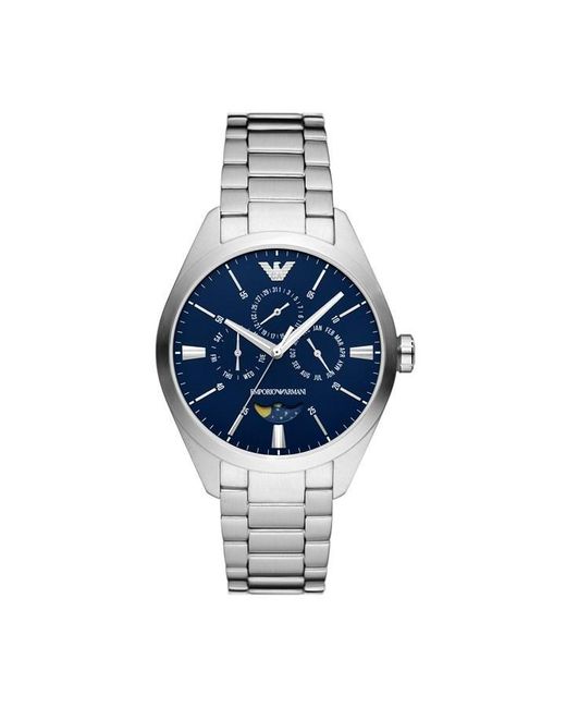 Emporio Armani Metallic Chronograph Stainless Steel Bracelet Watch