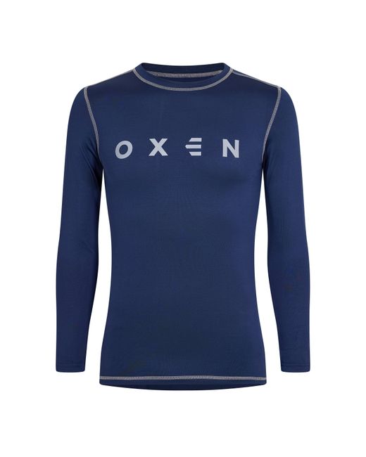 OXEN Blue Long Sleeve Baselayer Top for men
