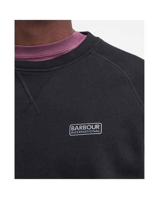 Barbour Blue Essential Sweatshirt for men
