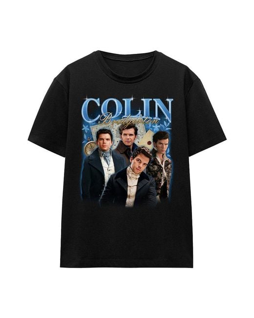 Bridgerton Black Colin Vintage T-Shirt Bla