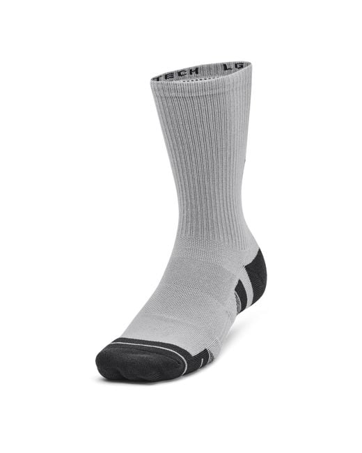 Under Armour Black Ua Performance Tech 3-Pack Crew Socks