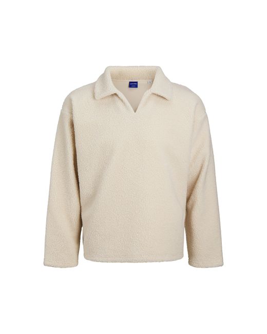 Jack & Jones Natural Teddy Crew Neck Jumper for men