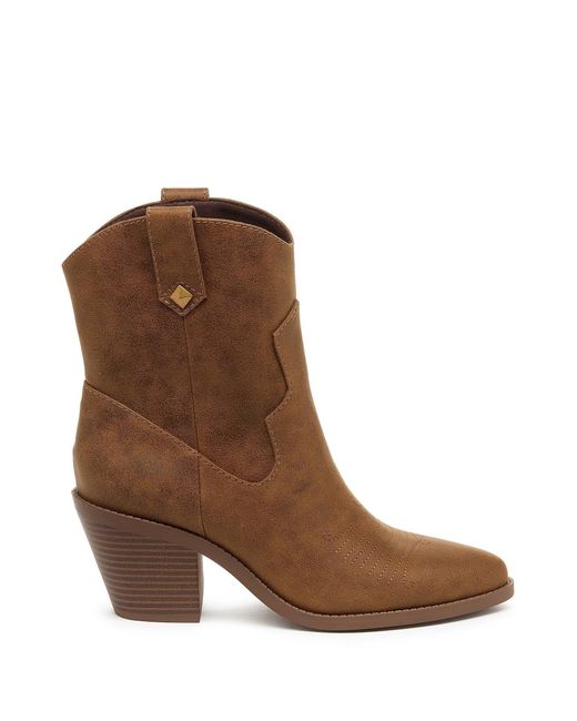 Rocket Dog Brown Feather Ankle Boots