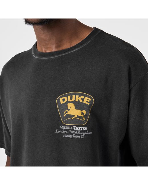 Duke & Dexter Black Oversized T-Shirt for men