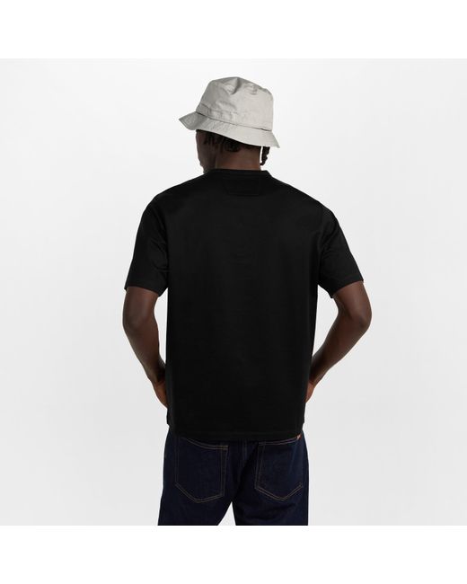 CP COMPANY METROPOLIS Black Front Logo T-Shirt for men