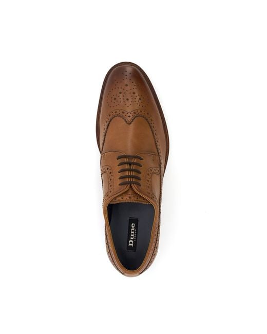 Dune Brown Wing-Tip Brogues for men