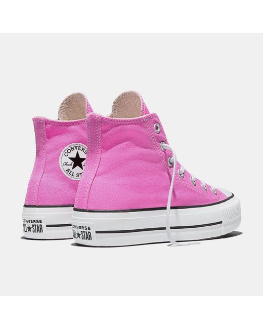 Converse Purple Chuck Taylor All Star Canvas High-Top Trainers