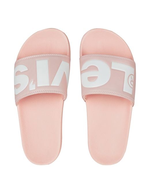 Levi's Pink June Sliders