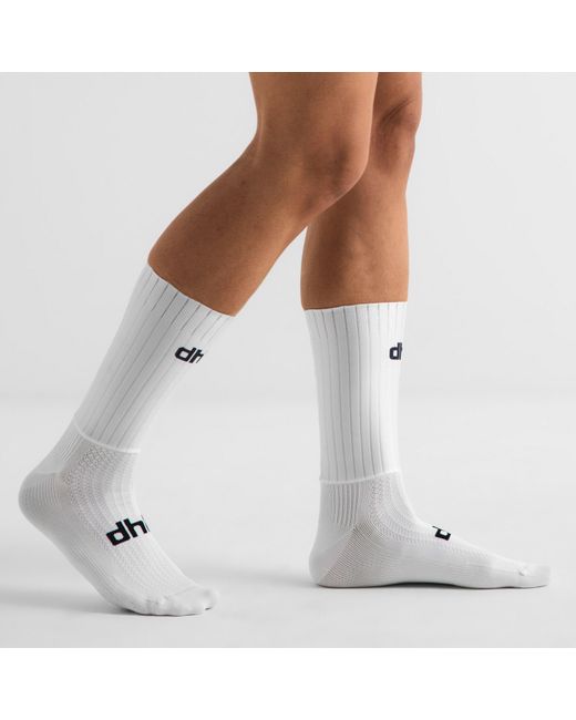 Dhb White Aeron Aero Socks